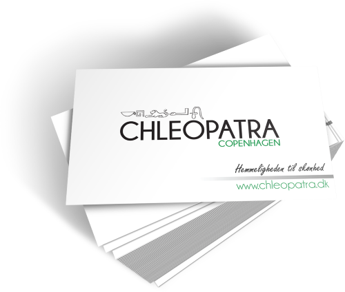 chleopatra visitkort